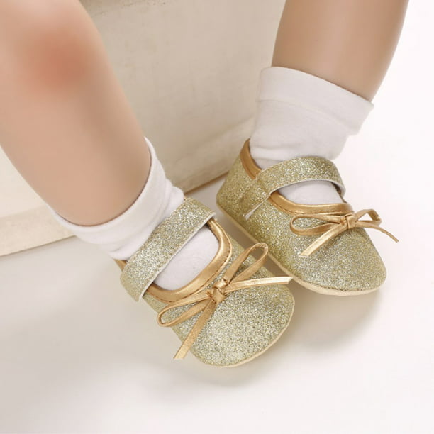 Infant Baby Toddler Girl Mary Jane Shoes Princess Shoes 1-6 Years Old,Kids Bowknot Dance Wedding Party Shoes 
